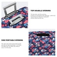 thumbnail image 3 of Yiaed Skull flower blue Print Travel Luggage Cover Suitcase Protector Fits 18-32 Inch Luggage Wheel Covers Patterned Elastic Luggage Anti-scratch（No luggage）-Large, 3 of 5