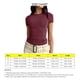 thumbnail image 4 of Mujeres crewneck camiseta suave piel transpirable manga corta Tops para diario al aire libre, 4 of 5