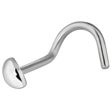 - 20g Titanium 2mm Flat Dome Top Nose Screw