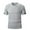 Gray, variant on Njagoc3 Mens Pro Workout Solid Color T Shirt Fast Drying Fitness Tee Enhanced Mobility Training Top