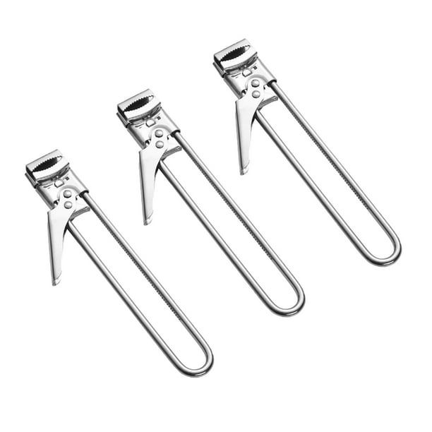 Abrebotellas 3Pcs Adjustable Stainless Steel Can Opener Extension 22.5cm with Ergonomic Grip for Effortless Use and Safe Cutting Mechanism JASKFLY
