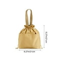 thumbnail image 3 of bbymog Home Storage Canvas Lunch Box Bag Office Worker Drawstring Insulation Hand Hold Lunch Box Bag Thickened and Easy Picnic Lunch Box Bag, 3 of 6