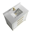 thumbnail image 5 of Kathyia 36 Inch Bathroom Vanity Dawn grey , Matt Black ardware, 5 of 8