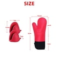 thumbnail image 5 of BEMS-(Negro) Guantes de horno profesionales, guantes de cocina de silicona, guantes anticalor, guantes extendidos para pizza y cocina, 5 of 5