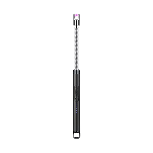 Encendedor eléctrico multifuncional Pulse encendedor a prueba de viento para velas negro