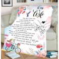 thumbnail image 5 of to My Wife Blanket, Best Gift for Your Life Partner with Quotes, Gift for Wife, Valentine's Day Gifts, Birthday Gift, for Wife, Supersoft and Cozy Blanket (60" X 80") (BK4142NC), 5 of 5