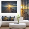 thumbnail image 1 of Illuminated Wooden Bridge in Sunlight, 1 of 3