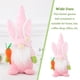 thumbnail image 4 of Matsuzay Decoraciones de Pascua Festival Prop Decoración de fiesta de primavera Diseño de escena Adorno de ambiente Sentado Conejo Gnomo Kits de decoración para fiestas Rosado, 4 of 6