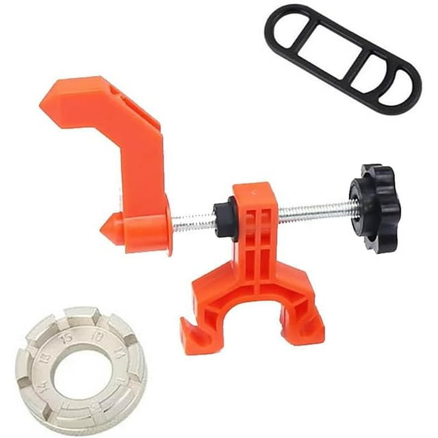 HUGFEGWE Support Portatif pour Dévoilage de Roue de Bicyclette, Mini, Outil de Réglage de Jante de Vélo Léger et Compact pour une Réparation et un Réglage Faciles des Roues (Orange) AZ824-7106