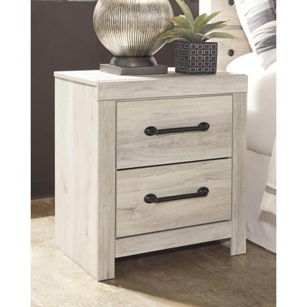 Cambeck Whitewash 2-Drawer 21.69 in. W Nightstands