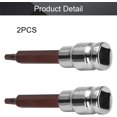 thumbnail image 4 of AVEKI 1/2" Variateur x 5mm Long Hexagonal Bit Socket, Métrique, Acier S2 & Cr-V 2Pcs 0601M, 4 of 7