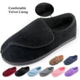 thumbnail image 6 of Women's Memory Foam Diabetic Slippers Arthritis Edema Adjustable Comfortable House Shoes Closed Toe, Black 8, 6 of 7