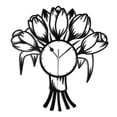 thumbnail image 2 of Amblelife Tulips Flowers Vinyl Wall Clock Unique Gift for Friends Home Room Office Decor Vintage Design Office Bar Room Home Decor, 2 of 7