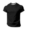 thumbnail image 5 of Creative 2D Printed "I WAS A MAN TRAPPED IN A ..." Mens T Shirt Casual Blouse Soft Tops For Men Solid Color Blouse For Men Daily Wear,XXS,Black, 5 of 6