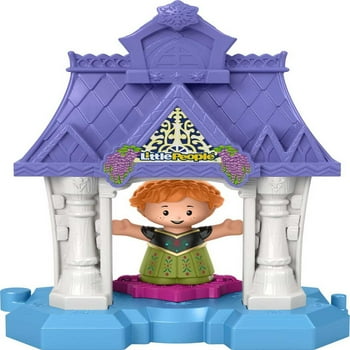 Disney Frozen Anna in Arendelle Little People Portable Playset with Figure for Toddlers