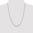 thumbnail image 5 of White Sterling Silver necklace Rolo chain 24 in 3.2 mm, 5 of 5