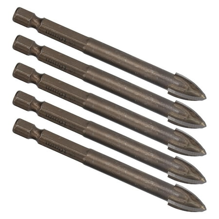 

Bit Tool 5Pcs Durable Drill Bits For Concrete For Ceramic For Plastic For Electric Drills 10mm