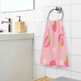 thumbnail image 6 of GZHJMY Strawberry Flowers Cotton Face Towel Set 2 PCS,16x28in Soft Feel Washcloths Rapid Water Absorption Drying Bath Towel Hand Towel for Bathroom, Spa, and Gym Towel24 Washcloths, 6 of 7