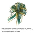 thumbnail image 4 of Uxcell 5pcs Large Pull Bow Gift Wrapping Bows Organza Bows for Wedding Baskets Presents Green 17 cm, 4 of 6