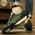 thumbnail image 2 of XIMIN Espadrilles à Plateforme pour Hommes et Femmes Rétro Neutres Classiques Espadrilles à Blocs de Couleur Décontractées à Lacets Tennis Élégantes Épaisses de Marche Chaussures Mode Chaussures (43, Vert), 2 of 8