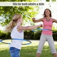 thumbnail image 2 of Hula Hoop con diseño de onda de aro de ejercicio ponderado de 8 secciones, 2 of 8