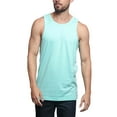 thumbnail image 6 of G-Style USA Men's Straight Hem Long Length Tank Top TT60 - Mint - 2X-Large, 6 of 7