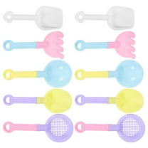 Hytrove Sand Shovels Assorted Color Plastic 10Pcs 9.1x3.5in