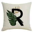 thumbnail image 2 of Home Decor Living Room Alphabet Decor Pillow Covers 18x18IN Pink Letter A Pillow Covers Floral Throw Pillow Covers Soft White Velvet Square Cushion Covers Pillow Cases Home Sofa Couch Cushion Cas, 2 of 6