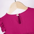 thumbnail image 6 of Toddler Girl Casual Sleeveless Sundress New Baby Girls' Summer Ruffle Sleeveless Dress Toddler Loose Casual Comfy Beach Sundress Pinks 3-4 Years, 6 of 8