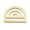 Textured, variant on Brass Rainbow Pendant Arched Window Shaped Half Circle Round Charms Diy For Boho-Blank