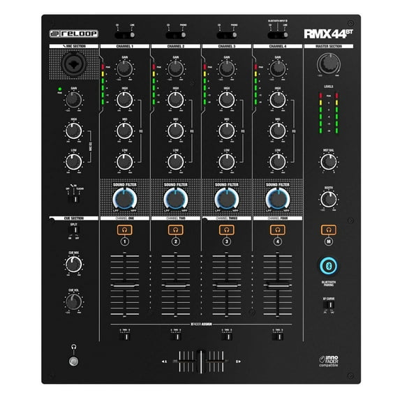 Reloop RMX-44 BT - 4 Channel Bluetooth DJ Club Mixer