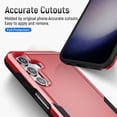 thumbnail image 3 of Entronix Heavy Duty Case designed for Galaxy A16, Shockproof Dual Layer Protection Cover, Red, 3 of 6
