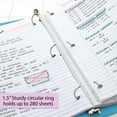 thumbnail image 3 of BAZIC 3-Ring View Binder with 2 Pockets, 1.5", Cyan, 3 of 6