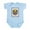 Sky Blue, variant on CafePress - Guadalupe Red Milagro Infant Bodysuit - Baby Light Bodysuit, Size Newborn - 24 Months