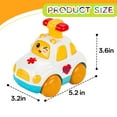 thumbnail image 2 of BESTSKY Toy Cars,Plastics Baby Car Toys,Fun Appearance Pull Back Cars,Red, 2 of 7