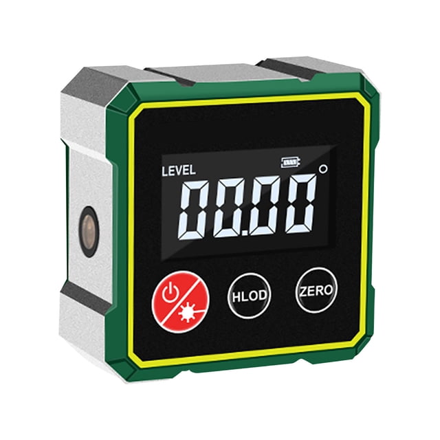 A Digital Inclinometer 360 Degree High Precision Level Tool Laser Level Gauge Angle Finder With Digital Display Charging Cable For Construction Woodworking