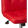 thumbnail image 4 of Boss Office Modern Faux Leather Tufted Ergonomic Office Swivel Chair in Red, 4 of 5