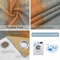 thumbnail image 4 of Burnt Orange Cement Gray Blackout Curtains for Bedroom/Living Room, Thermal Insulated Kitchen Curtains, Modern Abstract Art Orange Grommet Darkening Window Treatment Drapes 27.5"x39"x2, 4 of 8