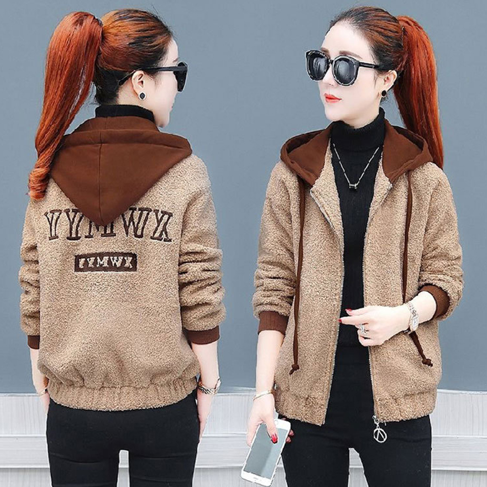 Casual Flannel Jacket Loose Hoodie 