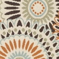thumbnail image 3 of SAFAVIEH Veranda Petra Geometric Indoor/Outdoor Runner Rug, 2'3" x 10', Cream/Chocolate, 3 of 7