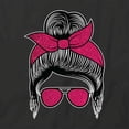 thumbnail image 2 of Messy Bun T-Shirt | Cute Hairstyle Black Tee Gift, 2 of 5