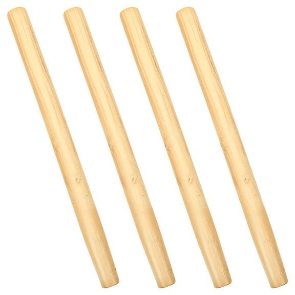 Beaupretty Shovel Handle And Stick Replacement Wooden Handle 4Pcs