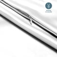 thumbnail image 6 of Bare Home Satin Body Pillowcase - Silky Soft for Hair & Skin - Zipper Closure - White, 6 of 8