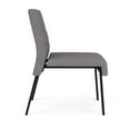 thumbnail image 3 of Waterfall Reception Waiting Armless Guest Chair / Black Steel / Light Gray, 3 of 5