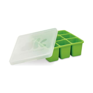 Prep Silicone Baby Food Freezer Tray with Clip-on Lid, 2oz x 10Silicone  Freezer Molds, BPA-Free Baby Food Storage (Alpine Green)