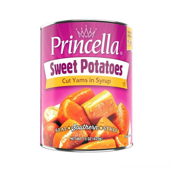 Princella Cut Sweet Potatoes, 15 oz., Can