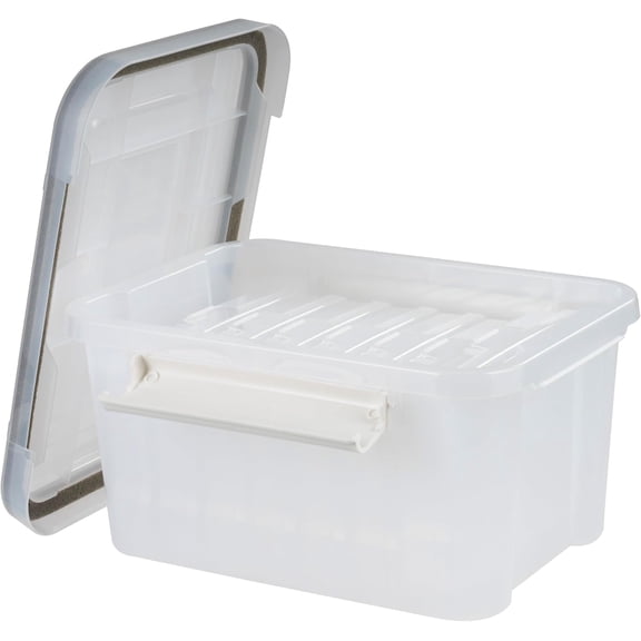 IRIS WeatherPro Photo Storage with 7 Inner 4" x 6" Cases, Organization Container, Clear