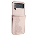 thumbnail image 3 of Cases for Samsung Galaxy Z Flip 3 5G, Wallet Case for Women Girls Flip PU Leather Drop Protective Shockproof Slim Durable Phone Cover for Samsung Galaxy Z Flip 3 5G, Rosegold, 3 of 4