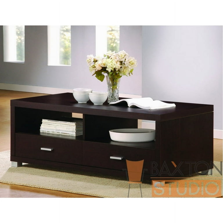 Baxton Studio Derwent Coffee Table with Drawers Baxton Studio Derwent Coffee Table with Drawers