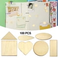 thumbnail image 4 of Discos de madera sin terminar perfecl 100 piezas para manualidades, 4 of 7